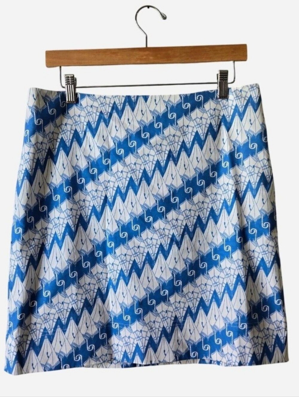 Talbots Petites Umbrella Print Mini Skirt 10